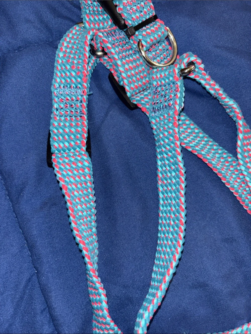 Lake & Trail Green and Orange Adjustable Step-In Dog Harness